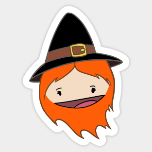 Witch cartoon Sticker